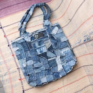 Upcycled carhartt tote bag / patchwork bag